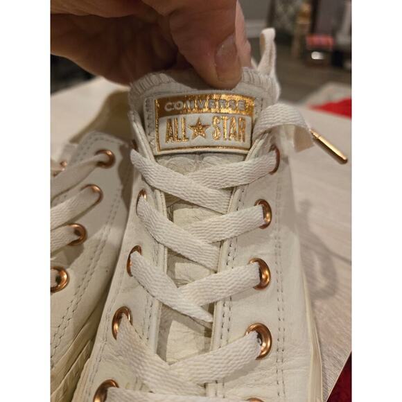 Converse Chuck Taylor All Star Craft Leather Ox Gold Women's Sneakers Size 7 - Picture 5 of 10